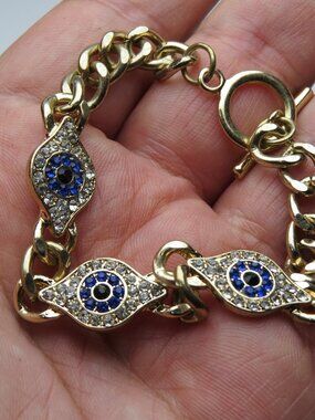 14k plated Good Luck Eye Bracelet